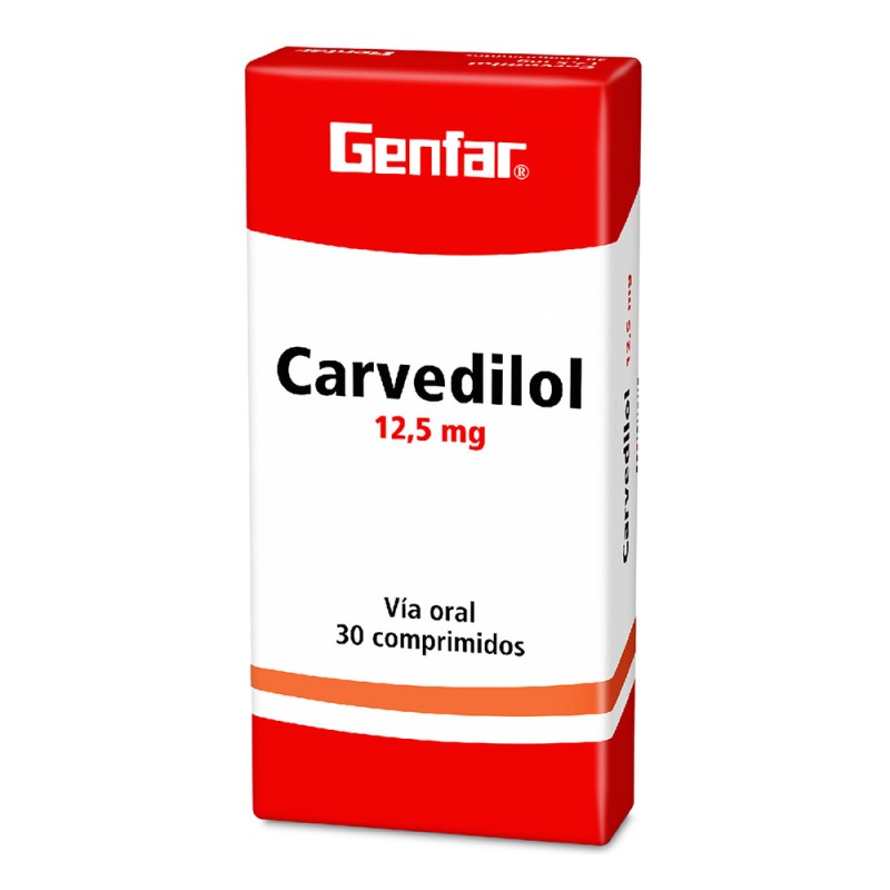 CARVEDILOL 12.5 MG 30 TBS GF(P)17835 - Imagen 2