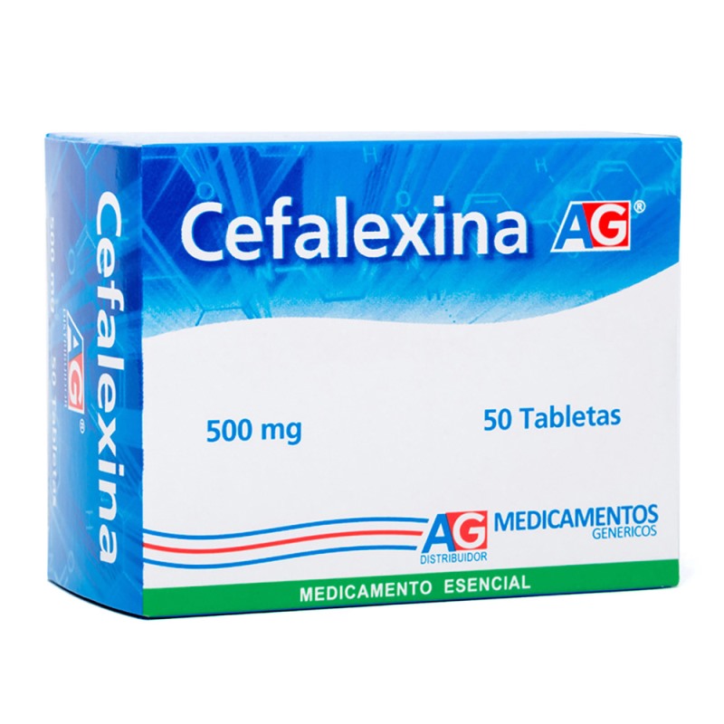 CEFALEXINA 500 MG 50 TABLETAS AG