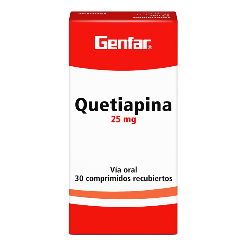 QUETIAPINA 25 MG 30 TBS GF (P)16793