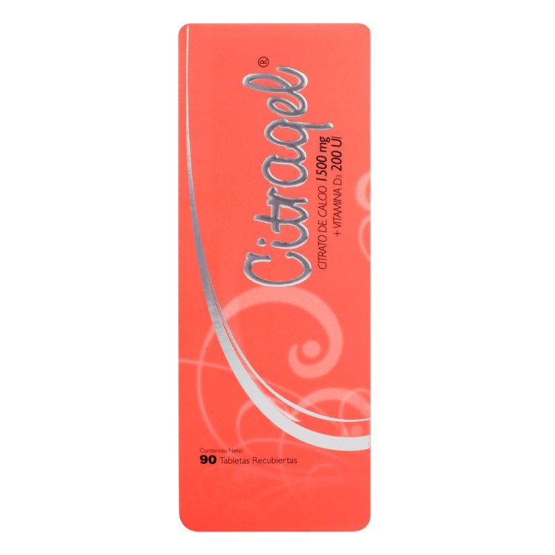 CITRAGEL 1500 MG/200 UI 90 TBS REC.(PAE)