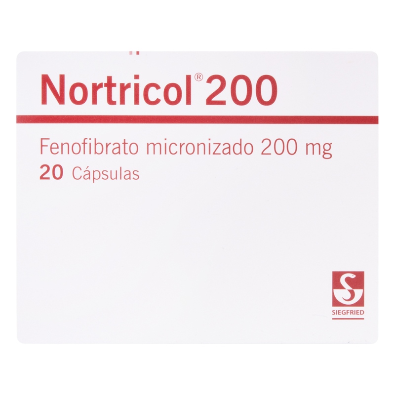 NORTRICOL 200 MG 20 CAP.(3%+)(PAE)(PDB)