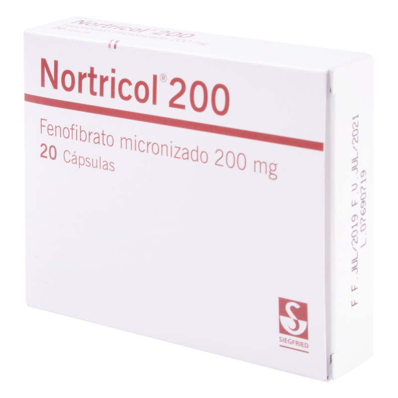 NORTRICOL 200 MG 20 CAP.(3%+)(PAE)(PDB) - Imagen 2