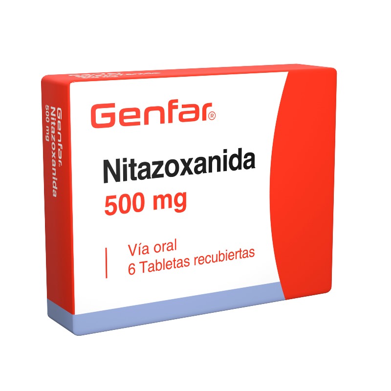 NITAZOXANIDA 500 MG 6 TBS GF