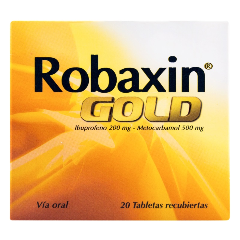 ROBAXIN GOLD 500 MG 20 TBS