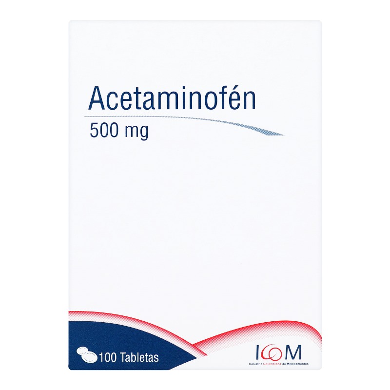 ACETAMINOFEN 500 MG 100 TBS ICOM
