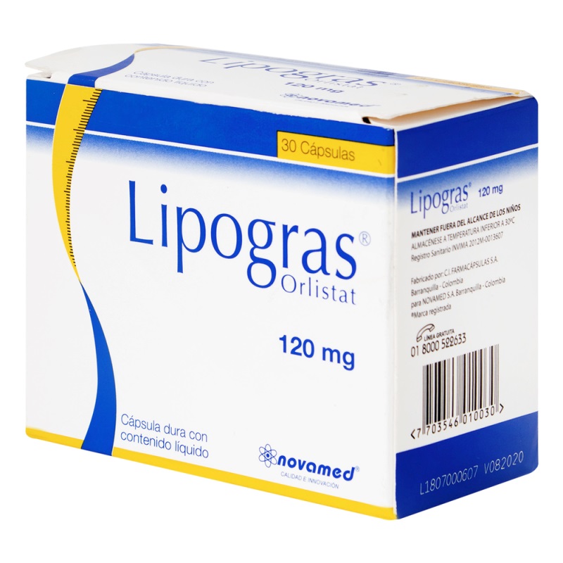 LIPOGRAS 120 MG 30 CAP.(A)(3%+)(PAE)