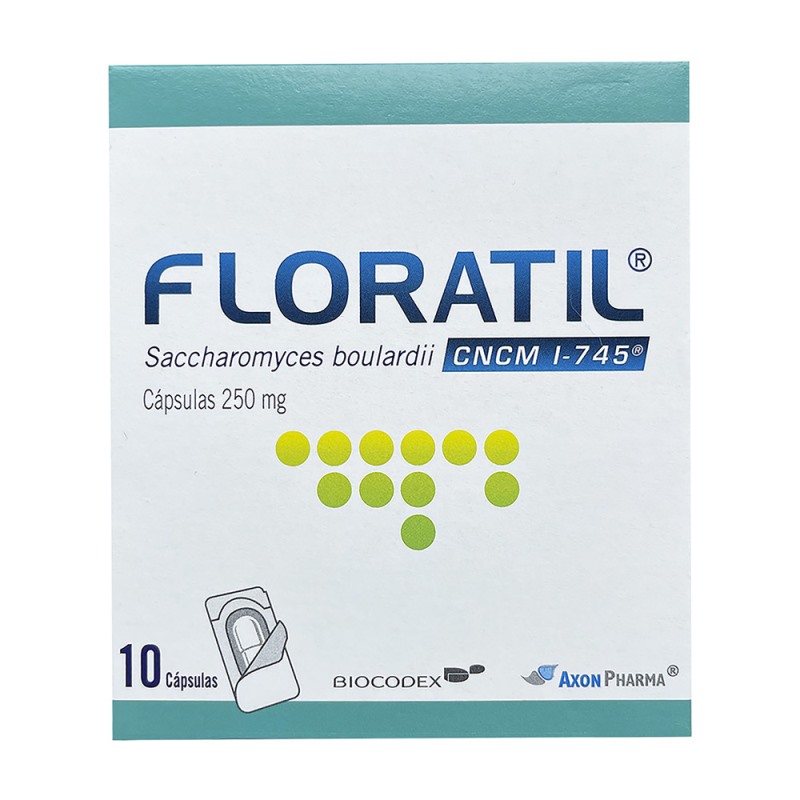 FLORATIL 250 MG 10 CAPSULAS