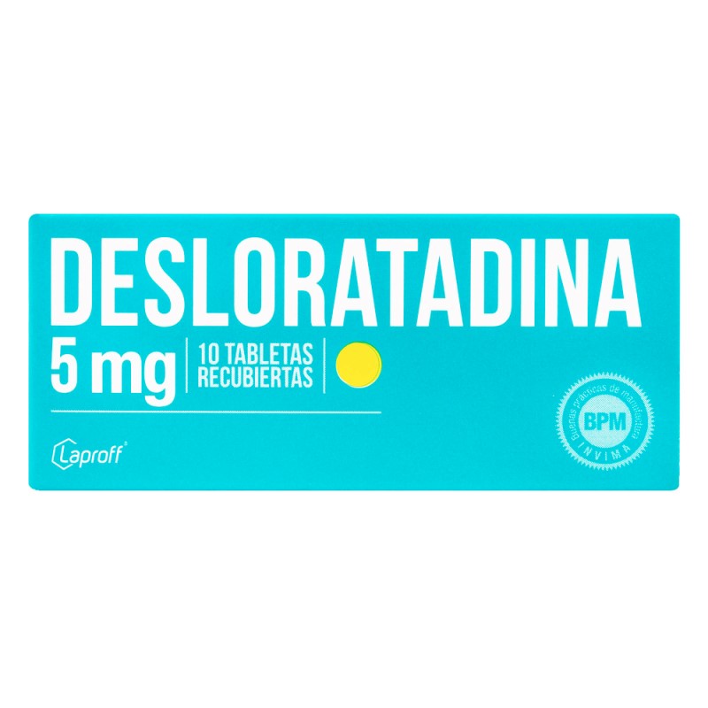 DESLORATADINA 5 MG 10 TABLETAS LP