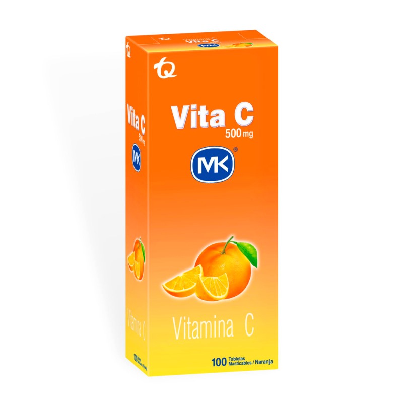 VITAMINA VITA C NARANJA MAST 100 TBS MK