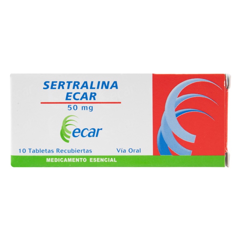 SERTRALINA 50 MG 10 TABLETAS EC