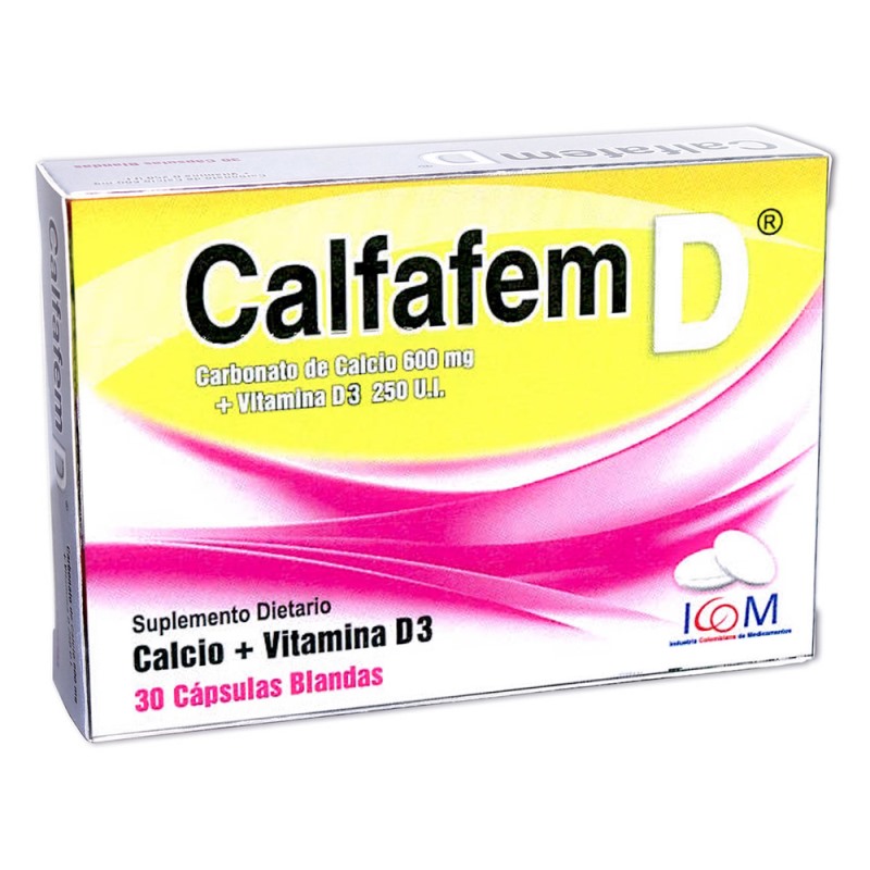 CALFAFEM D 600MG/250UI 30 CAP.BLAN ICOM