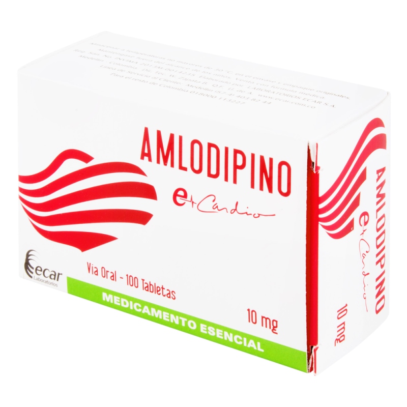 AMLODIPINO 10 MG 100 TABLETAS EC - Imagen 2