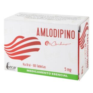 AMLODIPINO 5 MG 100 TABLETAS EC