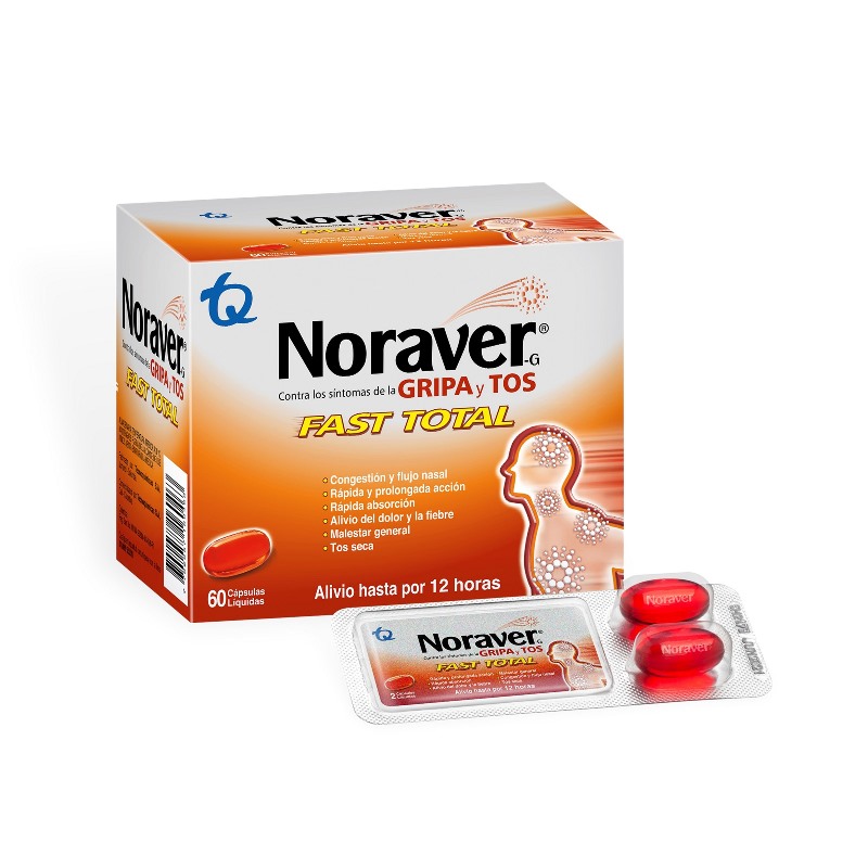 NORAVER GRIPA FAST TOTAL 60 CAPSULAS(A) - Imagen 2
