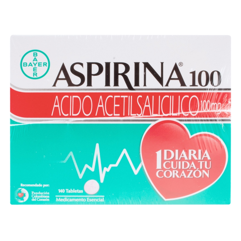ASPIRINA 100 MG 140TBS 4 ESTUCHES P.E(A)