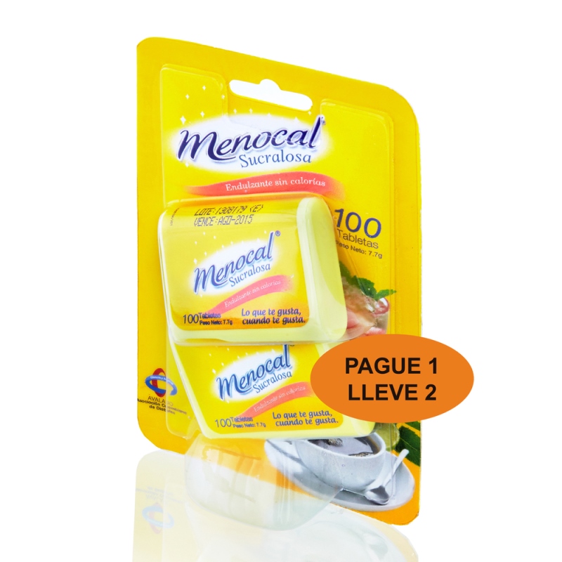 MENOCAL SUCRALOSA 100 TBS PG.1 LLE.2 - Imagen 2