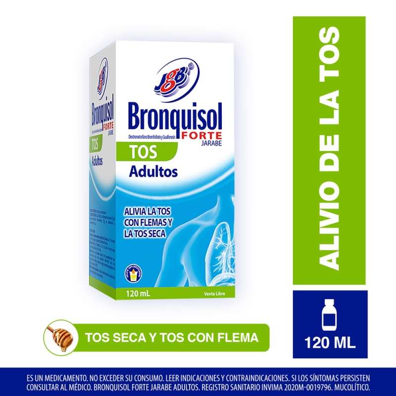BRONQUISOL FORTE TOS ADULTO JBE 120 ML