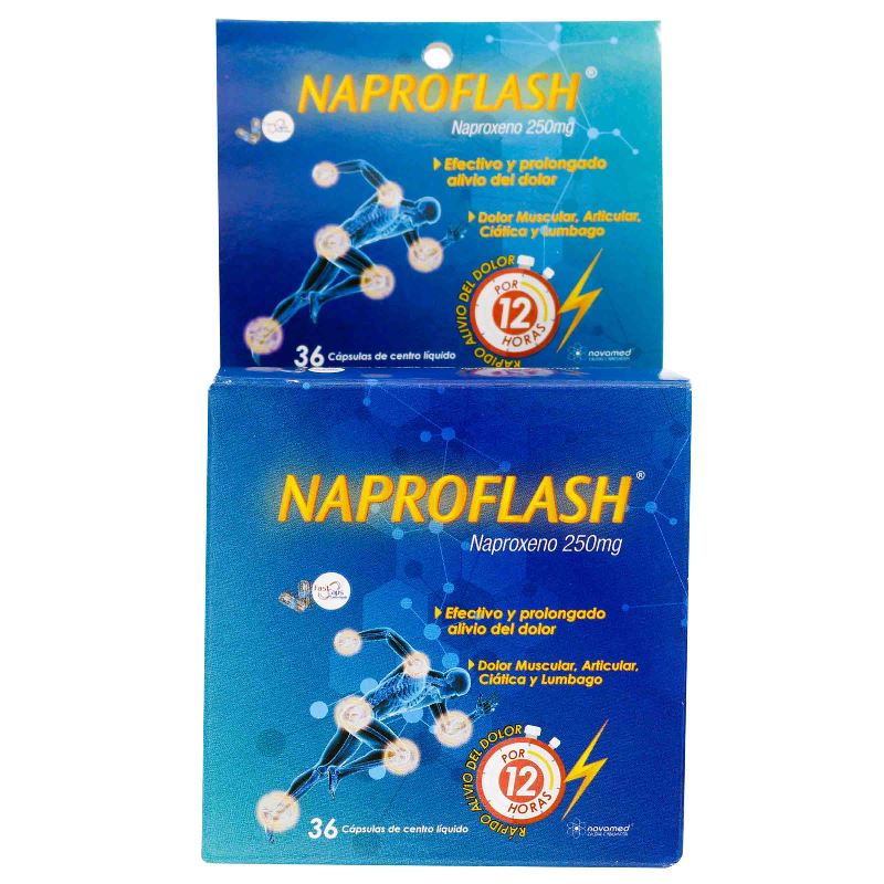 NAPROFLASH 250 MG 36 CAPSULAS