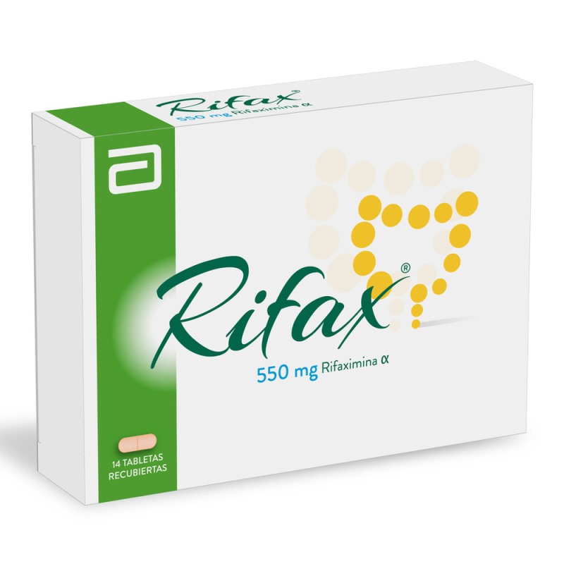 RIFAX 550 MG 14 TABLETAS (A)(3%+)(PAE)