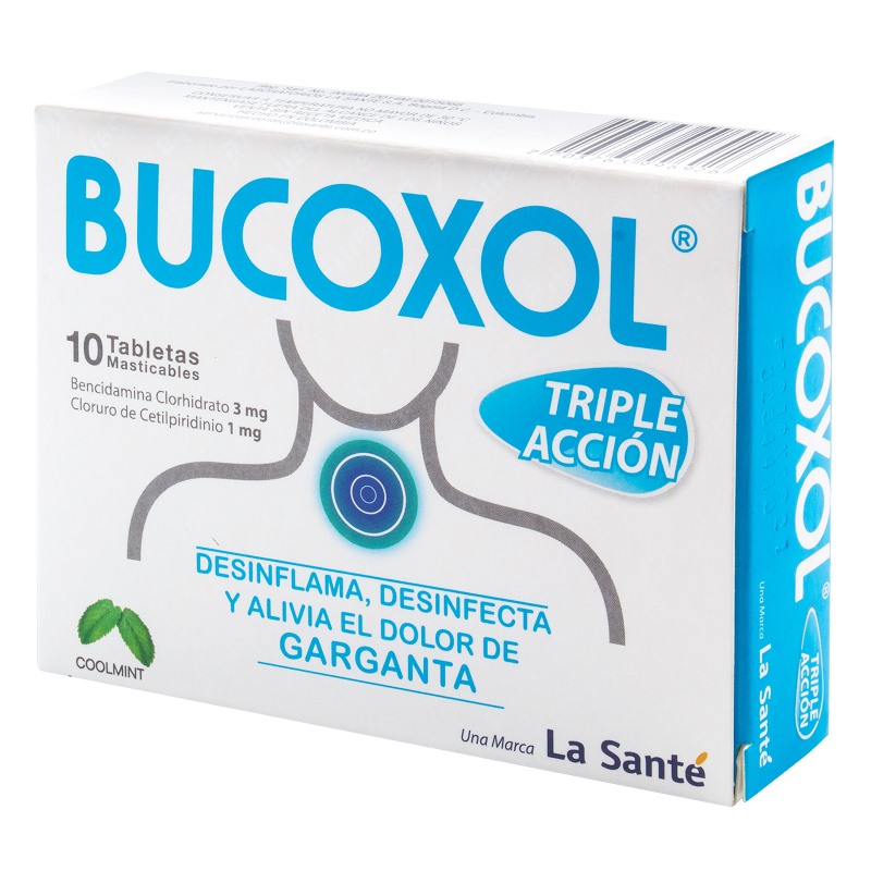 BUCOXOL TRIPLE ACCION COOLMINT 10 TBS - Imagen 3