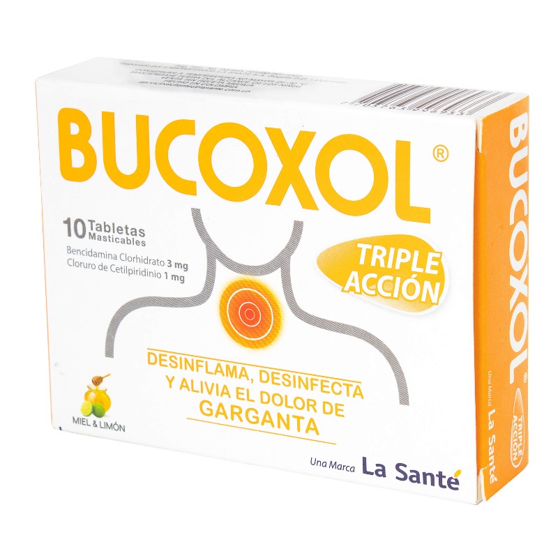 BUCOXOL TRIPLE ACCION MIEL LIMON 10 TBS - Imagen 3