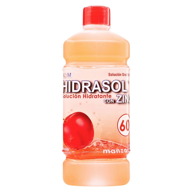 HIDRASOL 60 CON ZINC MANZANA 500ML ICOM