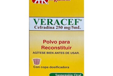 VERACEF 250 MG SUSPENSION 80 ML