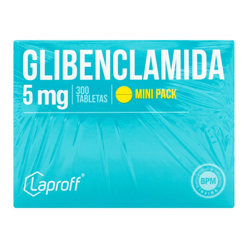 GLIBENCLAMIDA 5 MG 300 TBS LP