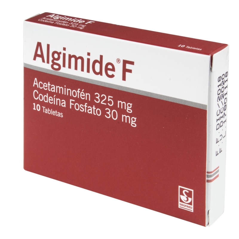 ALGIMIDE F 325/30 MG 10 TBS ACETA/CODEIN - Imagen 2