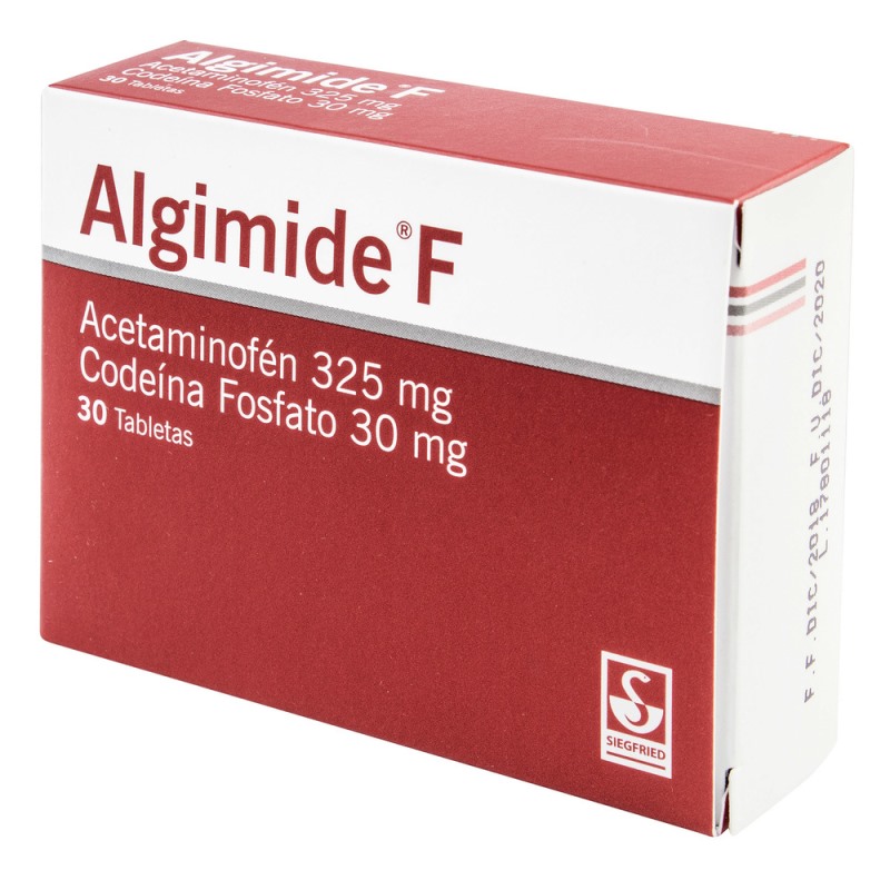 ALGIMIDE F 325/30 MG 30 TBS ACETA/CODEIN - Imagen 2
