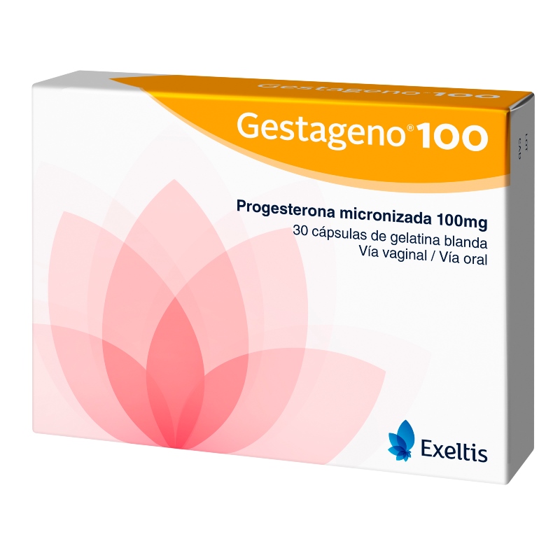 GESTAGENO 100 MG 30 CAPSULAS
