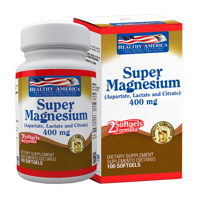 SUPER MAGNESIUM 400 MG 100 SOFTGELS - Imagen 3