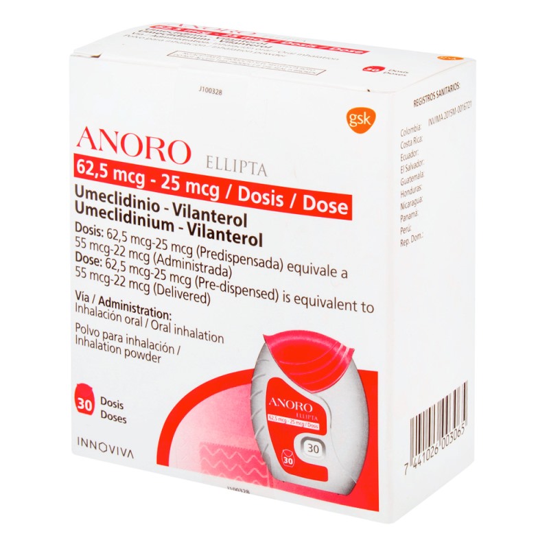 ANORO ELLIPTA 62.5MCG 30 DO.(A(3%+)(PAE) - Imagen 2
