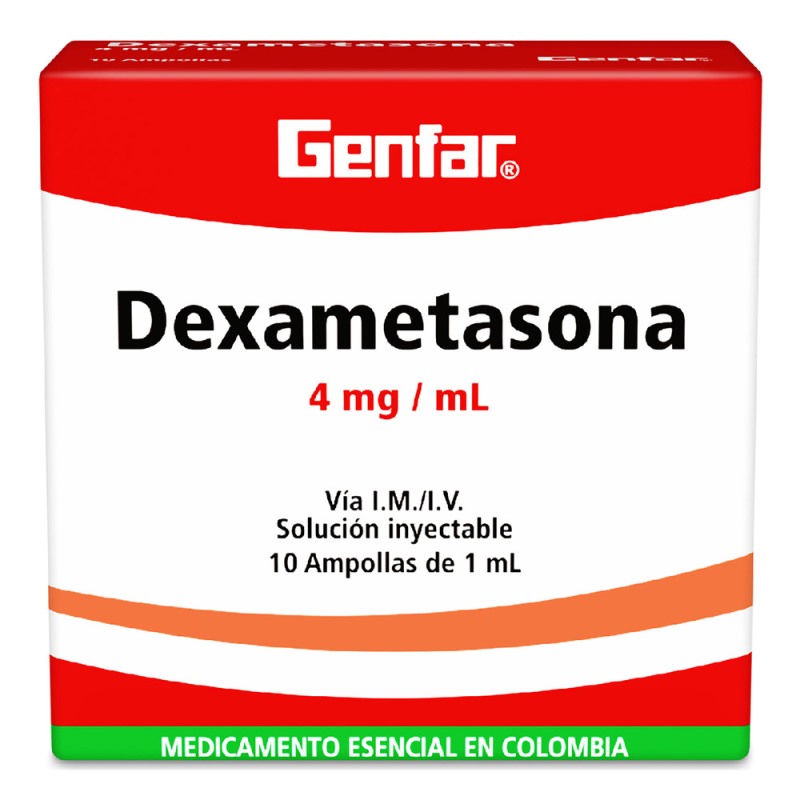 DEXAMETASONA 4 MG/1ML 10 AMPOLLAS GF
