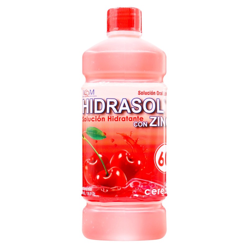 HIDRASOL 60 CON ZINC CEREZA 500 ML ICOM