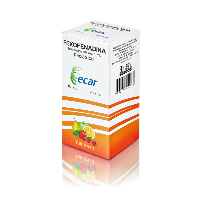 FEXOFENADINA 30Mg/5ML JARABE 150 ML ECA