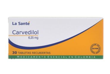 CARVEDILOL 6.25 MG 30 TABLETAS LS(P)8918