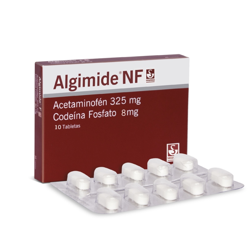 ALGIMIDE NF 325/8 MG 10 TBS ACETAM/CODE - Imagen 3