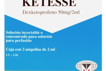 KETESSE 50 MG INYECTABLE 3 AMPOLLAS(3%+)