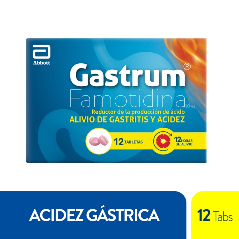 GASTRUM 10 MG 12 TABLETAS