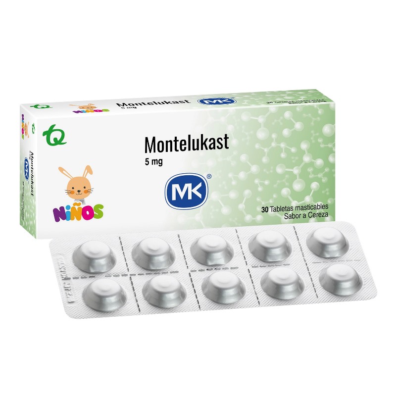 MONTELUKAST 5 MG 30 TABLETAS (M)31437
