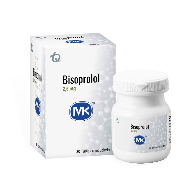 BISOPROLOL 2.5 MG 30 TABLETAS MK(P)10520