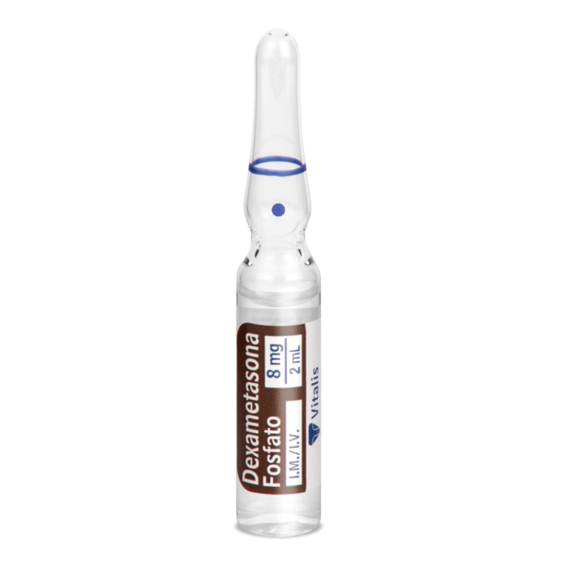 DEXAMETASONA 8 MG/2 ML 10 AMP VT - Imagen 2