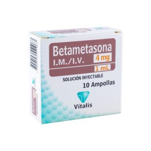 BETAMETASONA 4 MG/1 ML 10 AMPOLLAS VT
