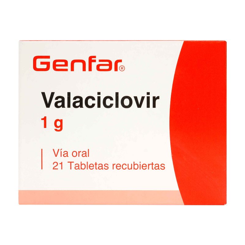 VALACICLOVIR 1 GR 21 TABLETAS GF(3%+)