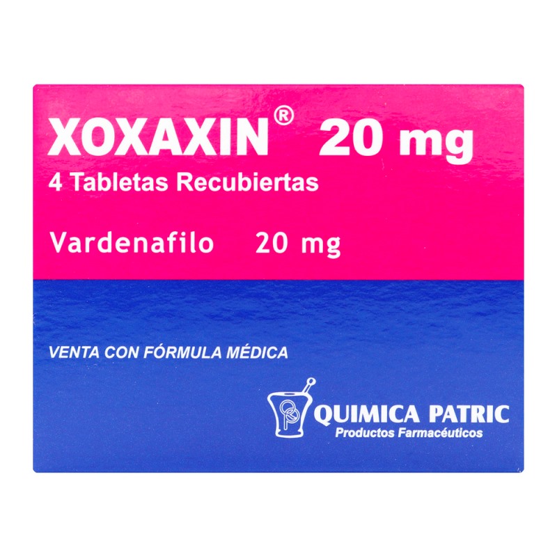 XOXAXIN 20 MG 4 TABLETAS