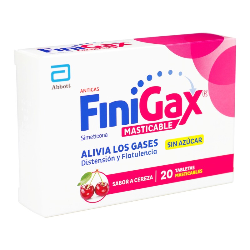 FINIGAX MASTICABLE CEREZA 20 TABLETAS - Imagen 2