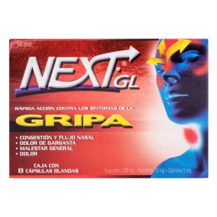 NEXT GL GRIPA 8 CAPSULAS BLANDAS(SF)