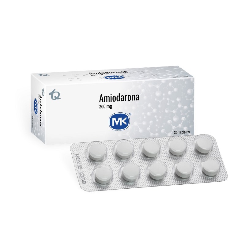AMIODARONA 200 MG 30 TABLETAS MK (PAE)