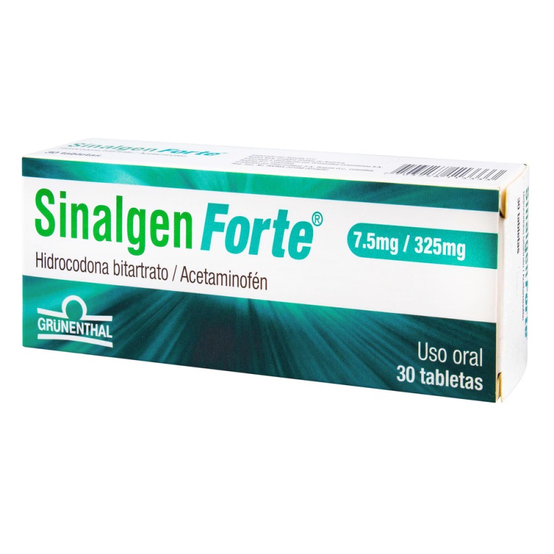 SINALGEN FORTE 7.5/325 MG 30TBS (3%+) - Imagen 2